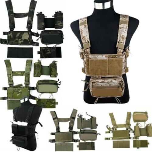 TMC3115 outdoor hunting tactical vest modular chest rack set Cordura 500D fabric