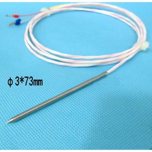 PT100B PT100A PT1000 Pointed end thermal resistance PT100 platinum thermistor Pierce type temperature sensor probe wire
