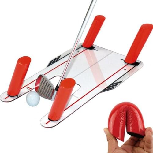 Golf Alignment Aid Swing Training Speed Trap Unbreakable Practice Base with Bag Golf Alignment Aid