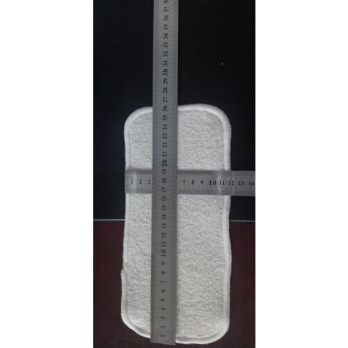 Free Shipping Washable Reusable Newborn Baby Cloth Diapers Nappy Inserts Hemp Cotton 4 Layers Cloth Diaper Insert 11*26cm