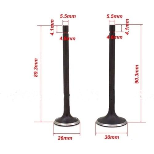 1pair Motorcycle Engine Intake Valve Exhaust Valve for SUZUKI GN125 GS125