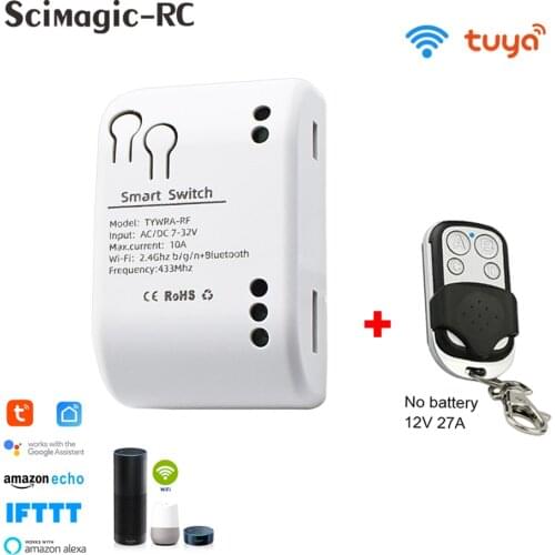 Wifi Smart Light Switch Diy Breaker Automation Module Smart Life/Tuya APP Remote Control,Works with Alexa Google Home 1/2 Way