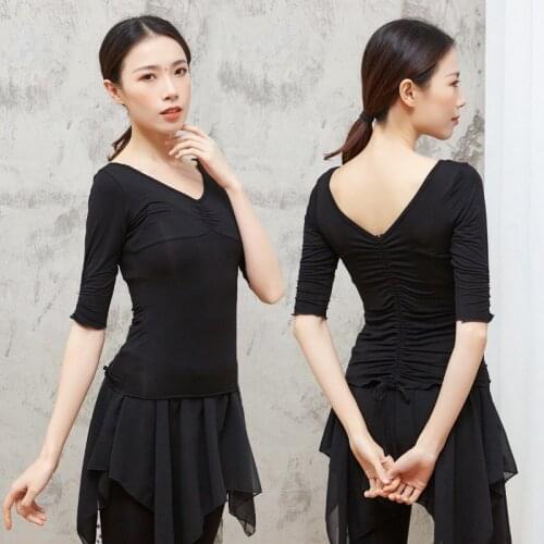 Adult Modal Short Sleeve Oriental Latin Belly Dance Top T Shirt Costume for Women Bellydance Dancing Clothes Dance Wear Clothing