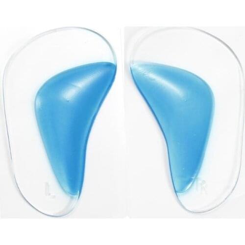 1 Pair Professional Arch Orthotic Support Insole For Kids Soft Silicone Anti-slip Flat Foot Correction Cushion Feet Care Tool