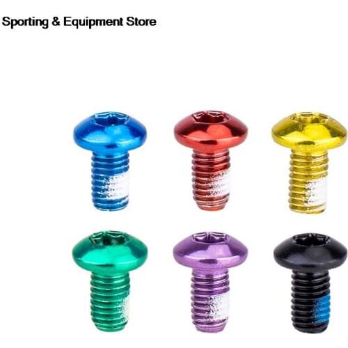 12PCS New Colorful Bicycle Disc Brake Rotor Torx Bolts T25 Screw M5 MTB Bike Cycling Alloy Steel Disc Brake Rotor Fixing Screws