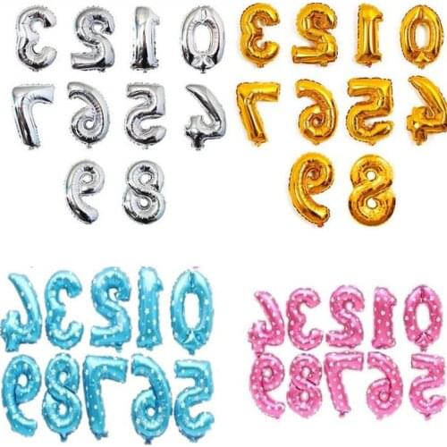 40 Inch Number 1 to 9 Foil Balloon Large Helium Number Balloons Wedding Decoration Birthday Party Souvenirs Favors Globo