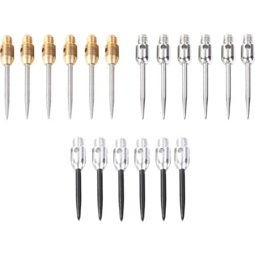 6pcs 2BA Thread Dart Steel Tip Metal Dart Shafts Professional Replaceable Darts Accessories