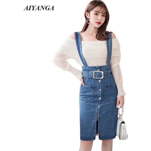 Джинсовые юбки-карандаши AIYANGA China At AliExpress