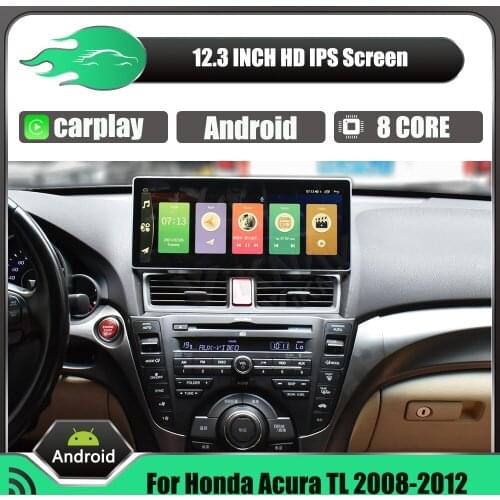 12.3 inch Android Car Radio for Honda Acura TL 2008-2012 Car stereo reciever multimedia player GPS navigation head unit