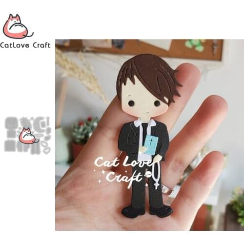 Catlove Boy holding bible Ritual Metal Cutting Dies Scrapbooking Stencil Die Cuts Card Making Craft Embossing New Dies For 2020