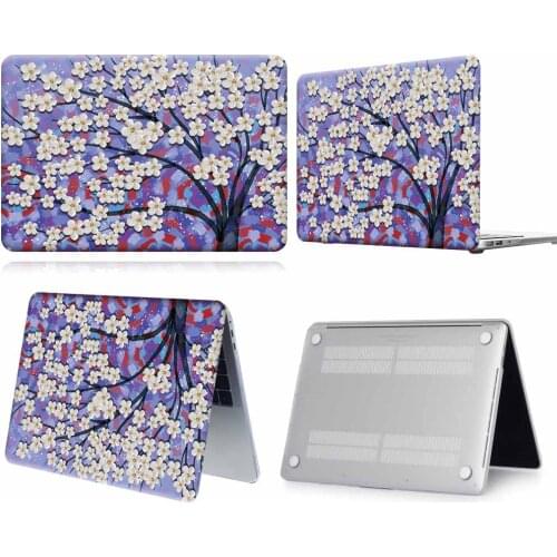 Purple Tree Paint Pattern Anti-slip Laptop Case For Apple Macbook 12/Air 11 13 A2337/Pro 13(A2251 A2289) 15 16 /Pro 13 A2338