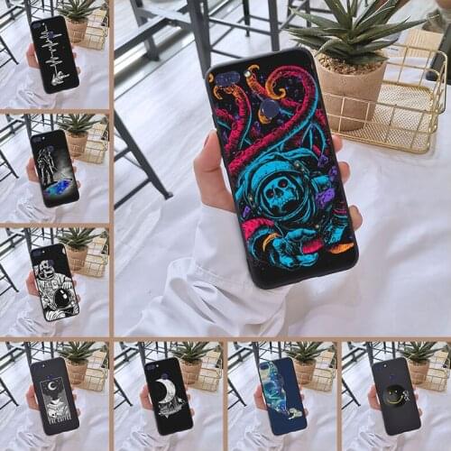 Astronaut Space Phone Case For Huawei Y5 Y6 Y7 Prime 2018 Y9 2019 Soft Silicone Back Cover For Huawei Y3 Y5 Y6 II Y7 2017 Pro