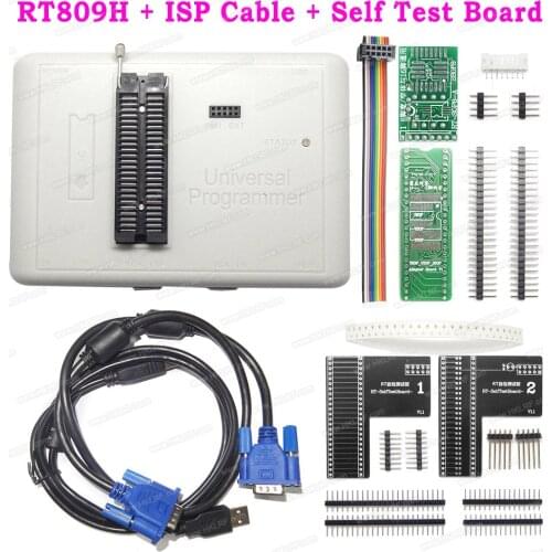RT809H Extremely Fast Programmer EMMC-Nand FLASH USB Universal Bios Programmer + SOP8 Clip + FFC Line/ Self Test Board
