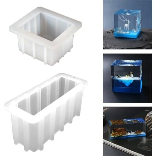 DIY Geometry Silicone Mould Crystal Epoxy Resin Mold Dried Flower Resin Decorative Craft Jewelry Casting Tools