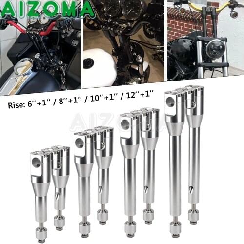 For Harley Touring Road Electra Street Glide XL 883 1200 28MM 1-1/8" Motorcycle Retro Straight Handlebar Clamp Risers Bar Mount