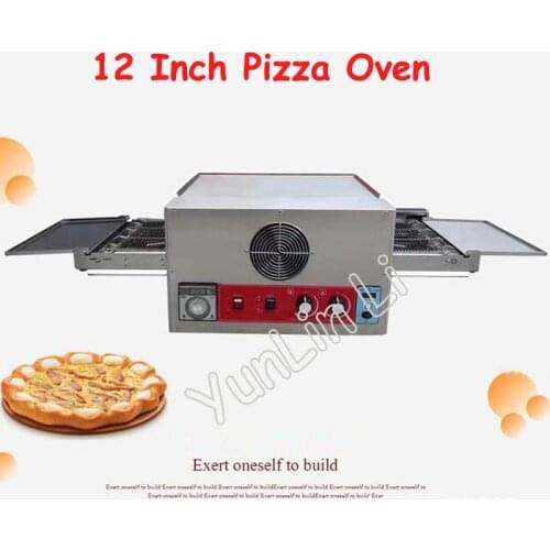 Electric Conveyor Pizza Oven Commercial 12 Inch Pizza Oven 220V Large Dispenser Cake Bread Pizza Making Machine CH-FEP-12