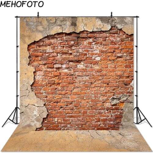 MEHOFOTO Red Brick Wall Photography Backdrops Vintage Rustic Wall Photo Studio Backgrounds Photobooth Props