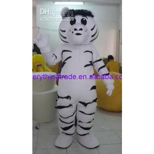 Hot sale 2017 Adult white tiger mascot costume animal mascot suit custom mascot dress fancy dress costumes party costumes