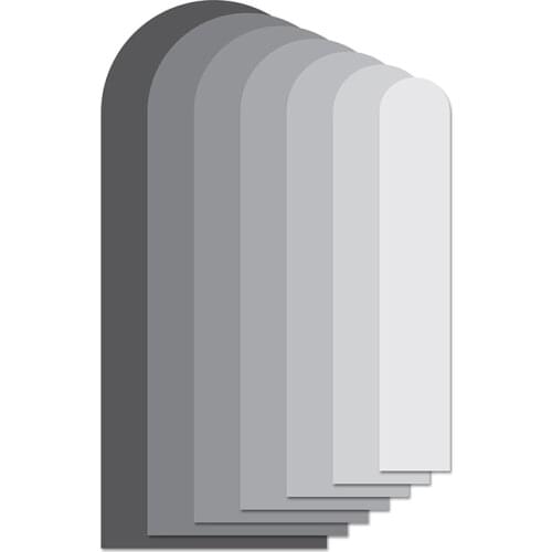 Gradient Arch Shape Cutting Dies Scrapbook Dariy Decoration Stencil Embossing Template DIY Greeting Card Handmade