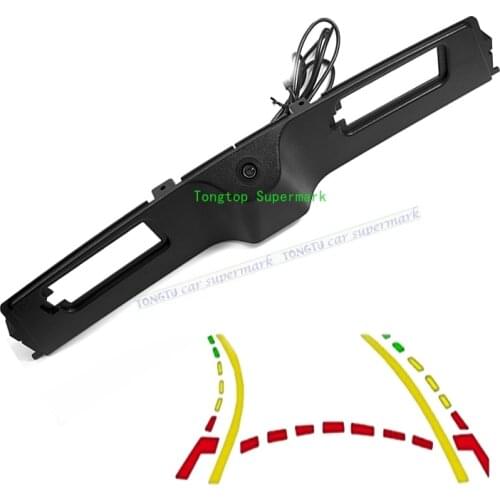 CCD Intelligent Trajectory Tracks Car Trunk handle Rear View Camera for Jeep Compass 2017 Parking Assistance