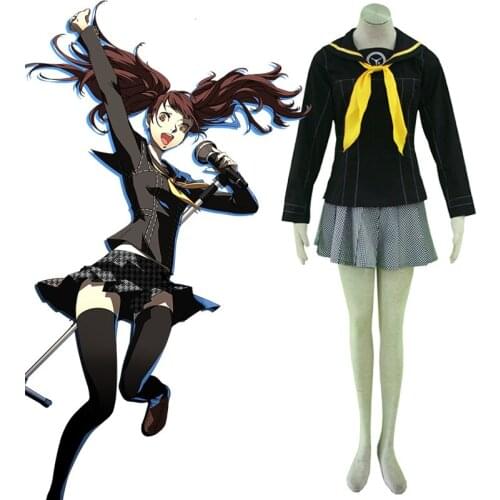 Game Persona 4 Cosplay Costumes Kujikawa Rise Cosplay Costume School Uniform Women Girls Skirt Clothing Anime Comic Costume