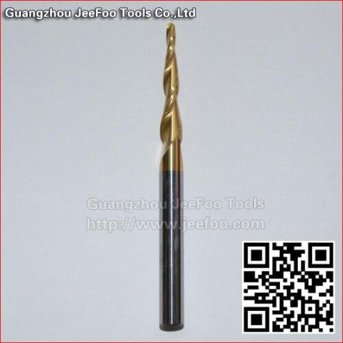 Tapered Bit With Coated/ Ball Nose End Mills, Tungsten Carbide Cutting Tools