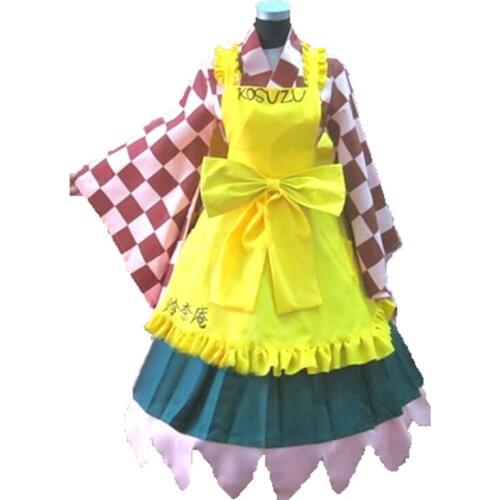 Touhou Project Urban Legend in Limbo Motoori Kosuzu Cosplay Costume Uniform Halloween Christmas Anime Game