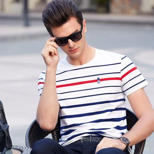 Summer Hot Sale Fashion Short Sleeve O-neck Slim Comfortable Mens T-shirt YP6011