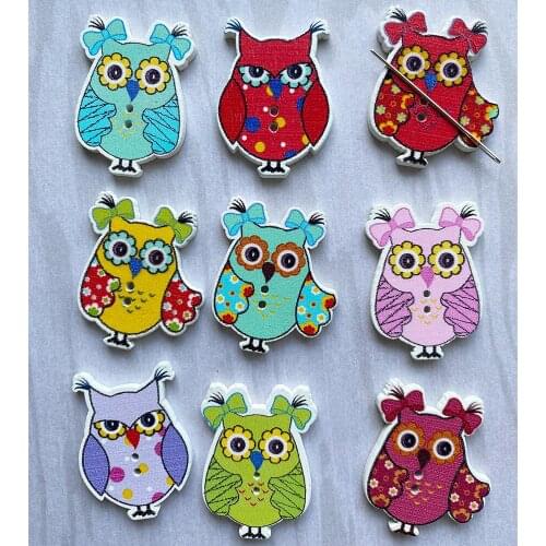 Magnetic Needle Minder Cute Owl Flower for Cross Stitch Embroidery, Needlework