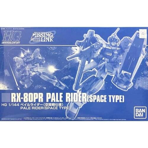 Bandai Model Kit Gundam Assembly Anime Figure PB Limited HG RX-80PR Pale Rider Space Type Action Toys for Kid Gifts
