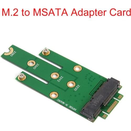 NGFF M.2 B Key SSD To MSATA Mini PCI-E PCI-Express SATA 3.0 SSD Male Converter Adapter Card For 2242/2260/2280 M2 Ngff SSD