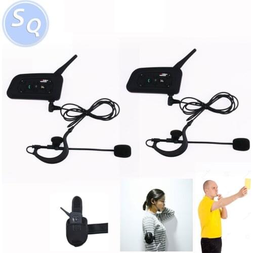 New Model Earphone ! 2 Referees Talk same time Football Referee Coach Judger Arbitration Intercomunicadores Arbitros Headset