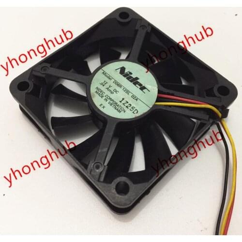 Nidec D06R-12SL 02A DC 12V 0.04A 60x60x15mm Server Cooling Fan
