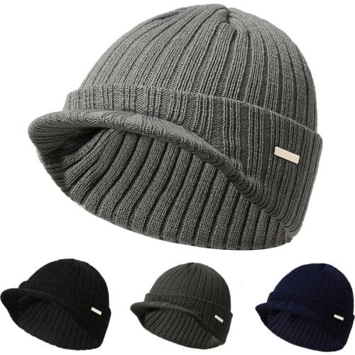 Autumn Winter Knitted Hat Warm Beanie Outdoor Casual Cap for Men Women Fashion Mens Hat Gorras Para Hombre