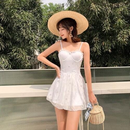 Sexy One Piece Swim Suits Badpak Plus Size Sea Swimsuit Push Up Fused Female Mayo Swimwear Women 2020 New Korea Ins Cute