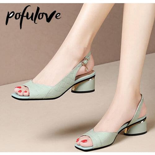 Женские туфли с ремешком POFULOVE China At AliExpress