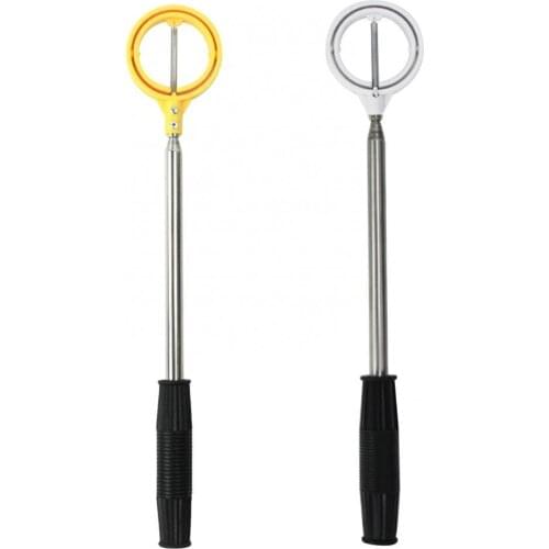 Golf reclaimer, portable stainless steel telescopic type, golf picking spoon, picking device, ball picking accessories