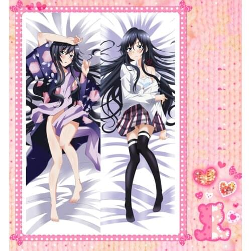 Anime Cartoon My youth romantic comedy is wrong as I expected Double Bolster Hugging Pillow Case Pillow Cover Pillowcase No.5147