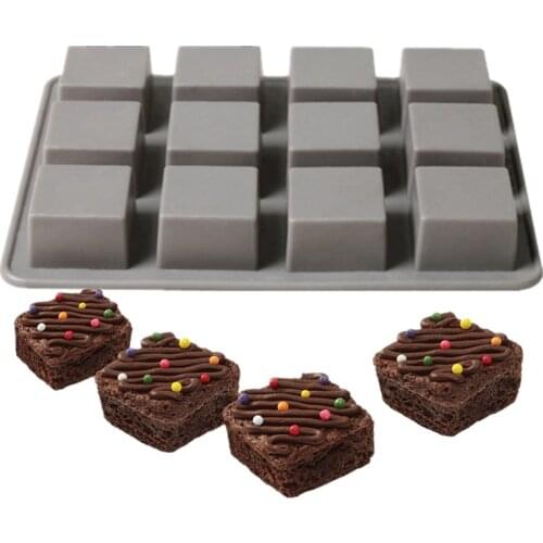 Silicone Brownie Squares Baking Mold Brownie Cake Baking Mould