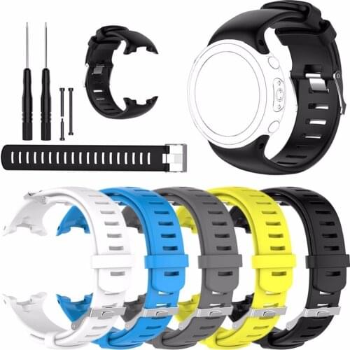 NEW Soft Silicone Replacement Smart Watch Band for Suunto D4I Watch Strap Wristband for SUUNTO D4 D4i Novo Dive Watch W/Tools