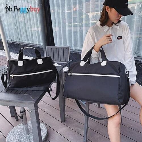 Fashion Women Waterproof Shoulder Bag Causal Daily Fitness Suitcase Handbags Portable Trolley Case Luggage Bags