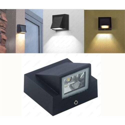 Single Head LED Wall Lamp Waterproof IP65 Garden Corridor Lamp Outdoor Indoor Sconce Light AC85-265V