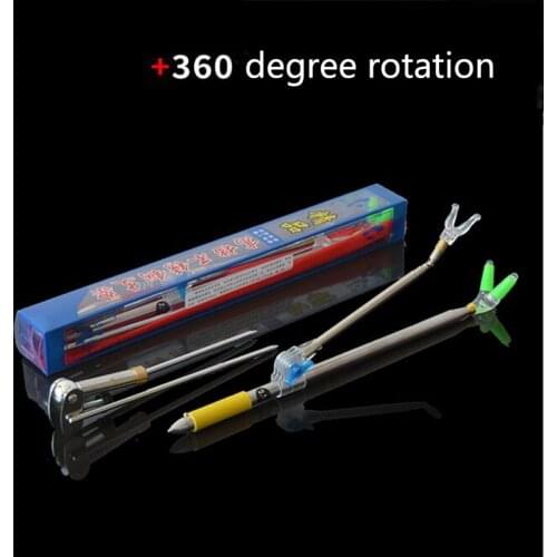 Stainless steel 1.5 - 2.1m telescopic fishing chair bracket fishing platform bracket fishing box ground dual-use positioning rod