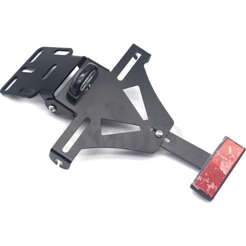 Universal Motorcycle Adjustable Angle License Number Plate Frame Holder Bracket For Kawasaki Z1000 Z1000SX Z750 Z800 Z900 Z250