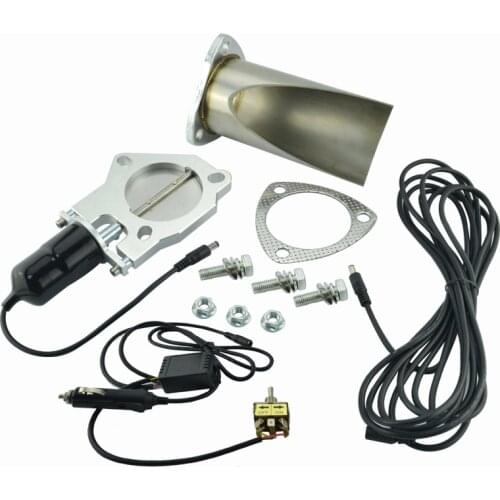 2.5 inch Electric Stainless Exhaust Cutout with Manually control With Be cut Pipe Exhaust Cut out Kit