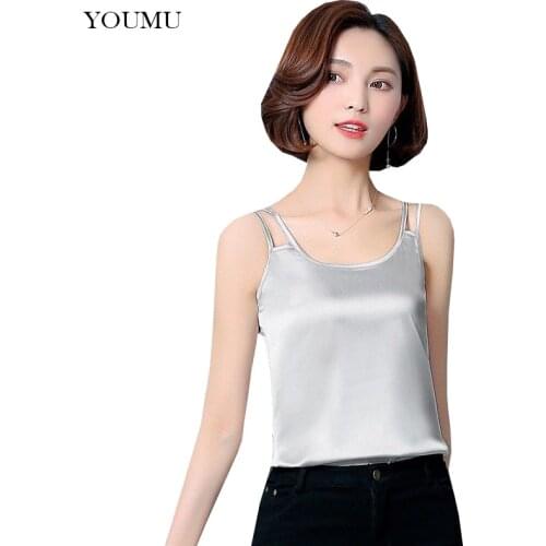 YOUMU Womens Silk Tops