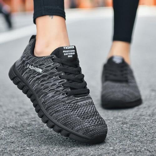 New Women Shoes Flats Fashion Casual Ladies Shoes Woman Lace-Up Mesh Breathable Female Sneakers women Zapatillas Mujer