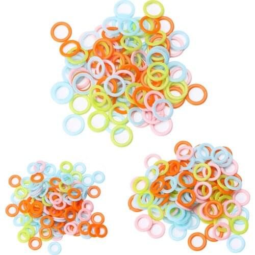 100Pcs Colorful Knitting Crochet Locking Stitch Marker DIY Craft Weave Tools Knitting Crochet Holder Needle Clip
