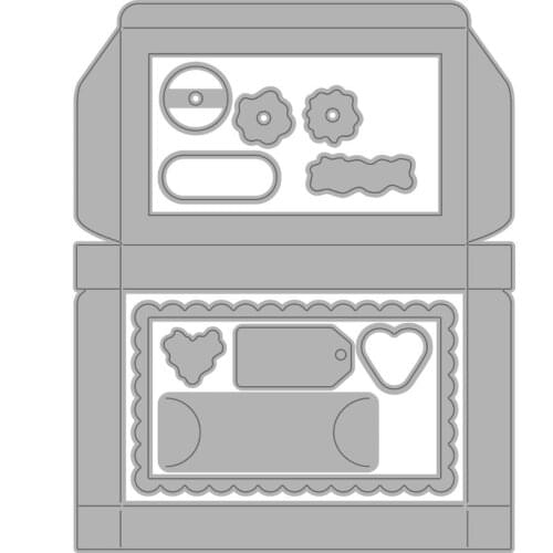 2021 AliliArts Metal Cutting Dies Gift card holder diy Scrapbooking Photo Album Decorative Embossing PaperCard Crafts Die