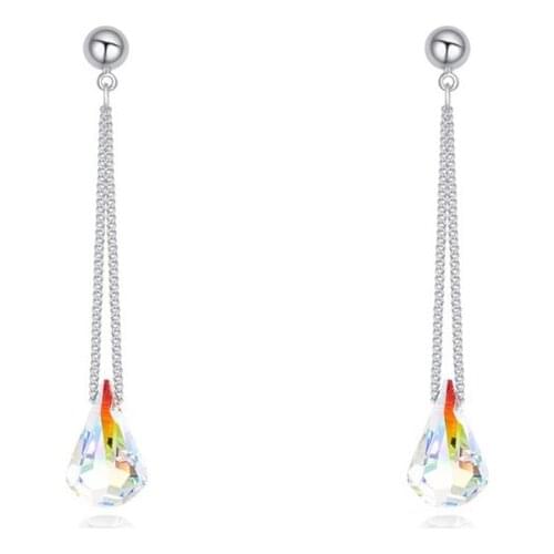 2021 Sale Earrings Women Fashion Original Crystal From Swarovskis Elements Rhinestone Pendant Pendientes Mothers Day Gift